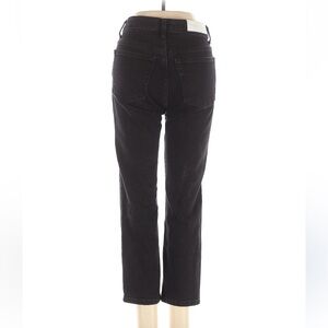 Re/Done Black Straight Leg Jeans